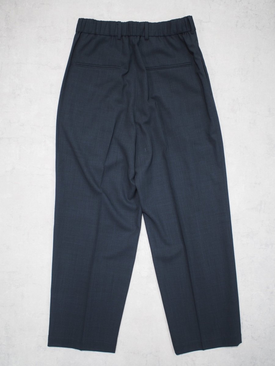 画像3: ATON TWO TUCKED EASY PANTS  / TWIST WOOL GAUZE (3)