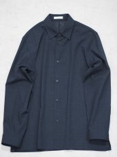 画像1: ATON LOOSE FIT SHIRT  / TWIST WOOL GAUZE (1)
