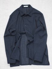 画像4: ATON LOOSE FIT SHIRT  / TWIST WOOL GAUZE (4)