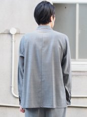 画像9: ATON LOOSE FIT SHIRT  / TWIST WOOL GAUZE (9)