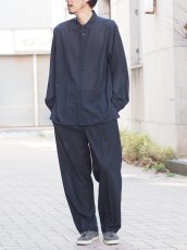 画像3: ATON LOOSE FIT SHIRT  / TWIST WOOL GAUZE (3)