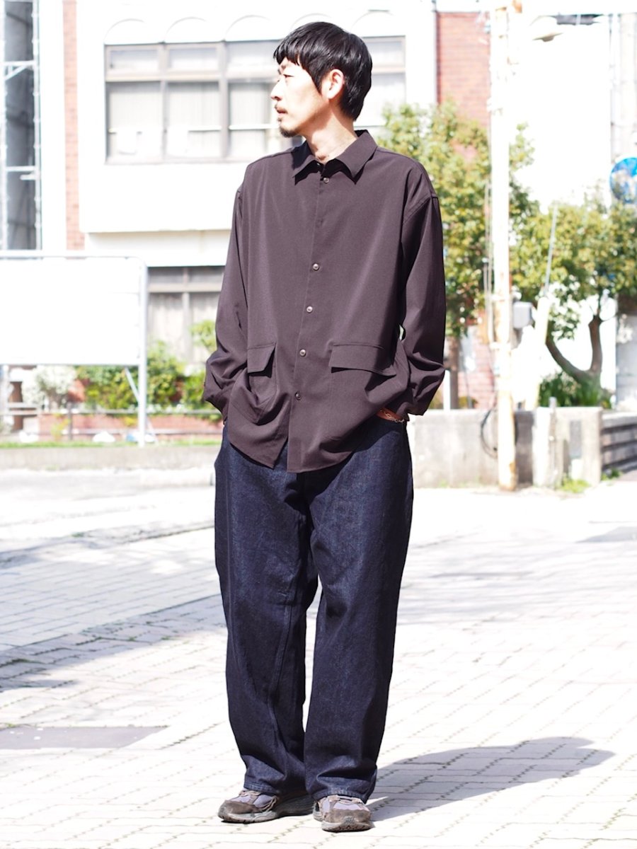 画像9: YOKO SAKAMOTO  / SUIT SHIRT / SUSTAINABLE & RECYCLE ・POLYESTER GABARDINE (9)