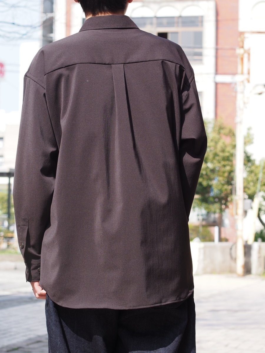 画像7: YOKO SAKAMOTO  / SUIT SHIRT / SUSTAINABLE & RECYCLE ・POLYESTER GABARDINE (7)