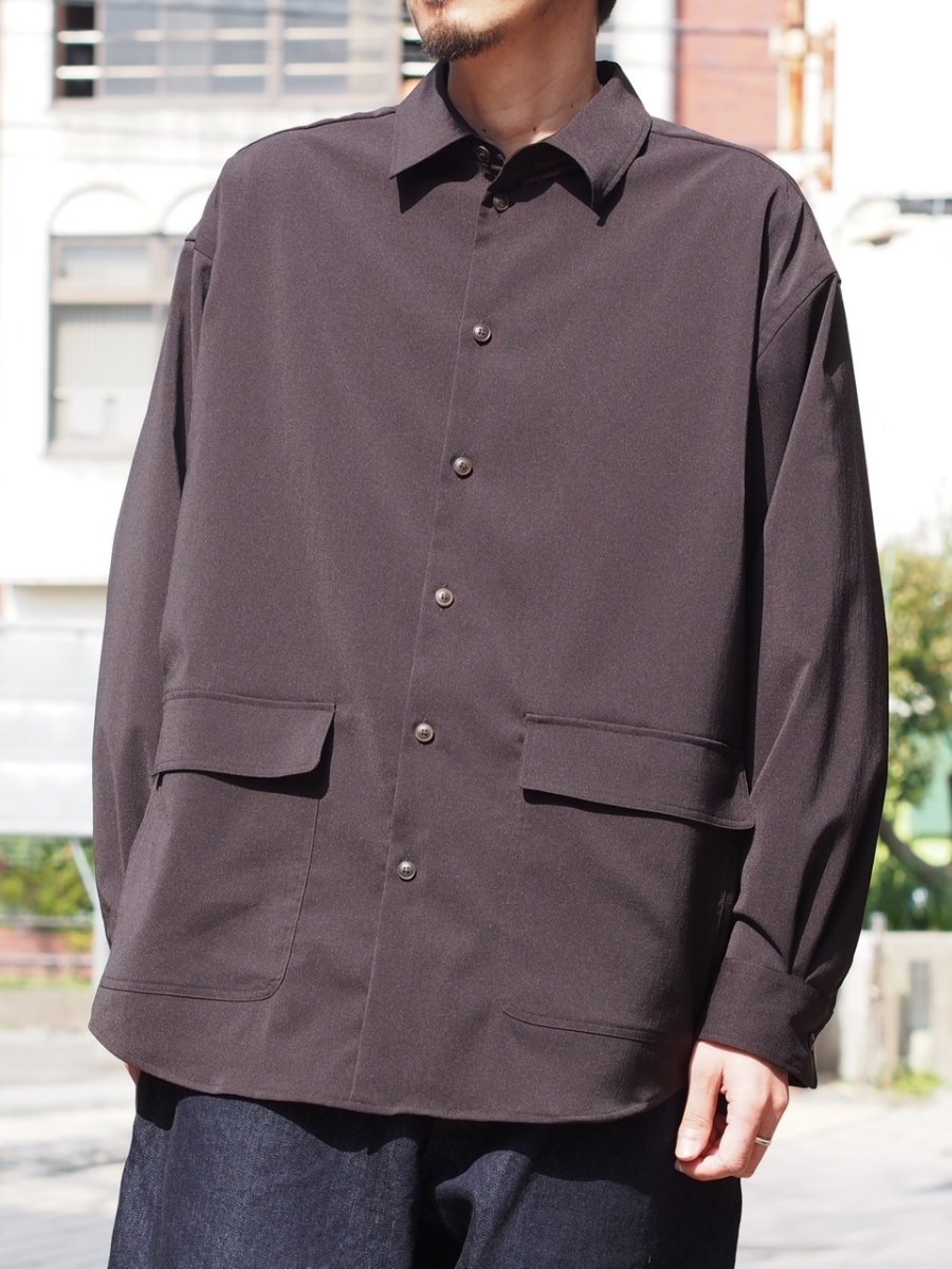 画像8: YOKO SAKAMOTO  / SUIT SHIRT / SUSTAINABLE & RECYCLE ・POLYESTER GABARDINE (8)