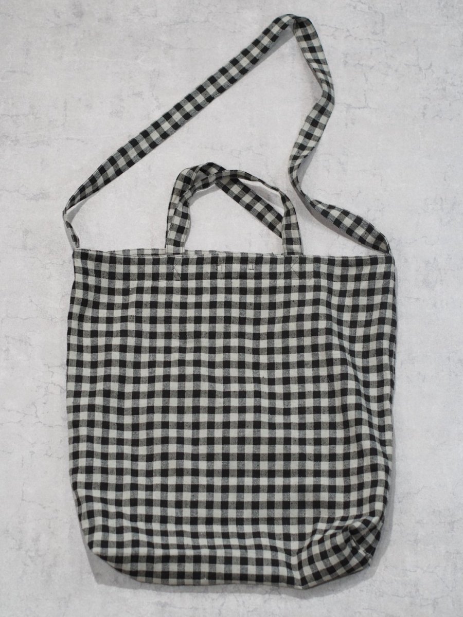 画像1: YOKO SAKAMOTO / RESEARCHER BAG - LARGE / GINGHAM　 (1)