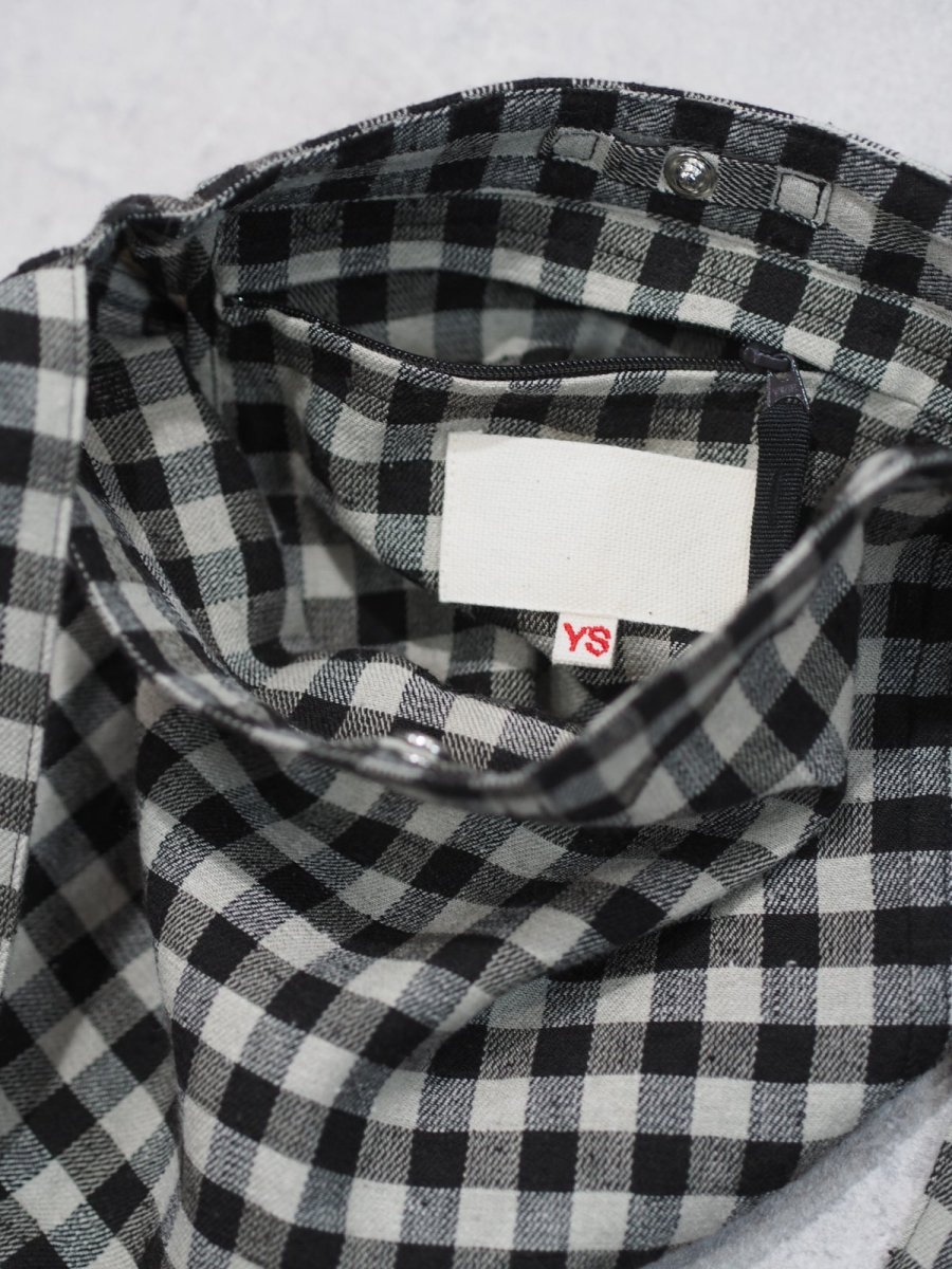 画像3: YOKO SAKAMOTO / RESEARCHER BAG - MEDIUM /  GINGHAM (3)