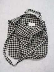 画像2: YOKO SAKAMOTO / RESEARCHER BAG - LARGE / GINGHAM　 (2)