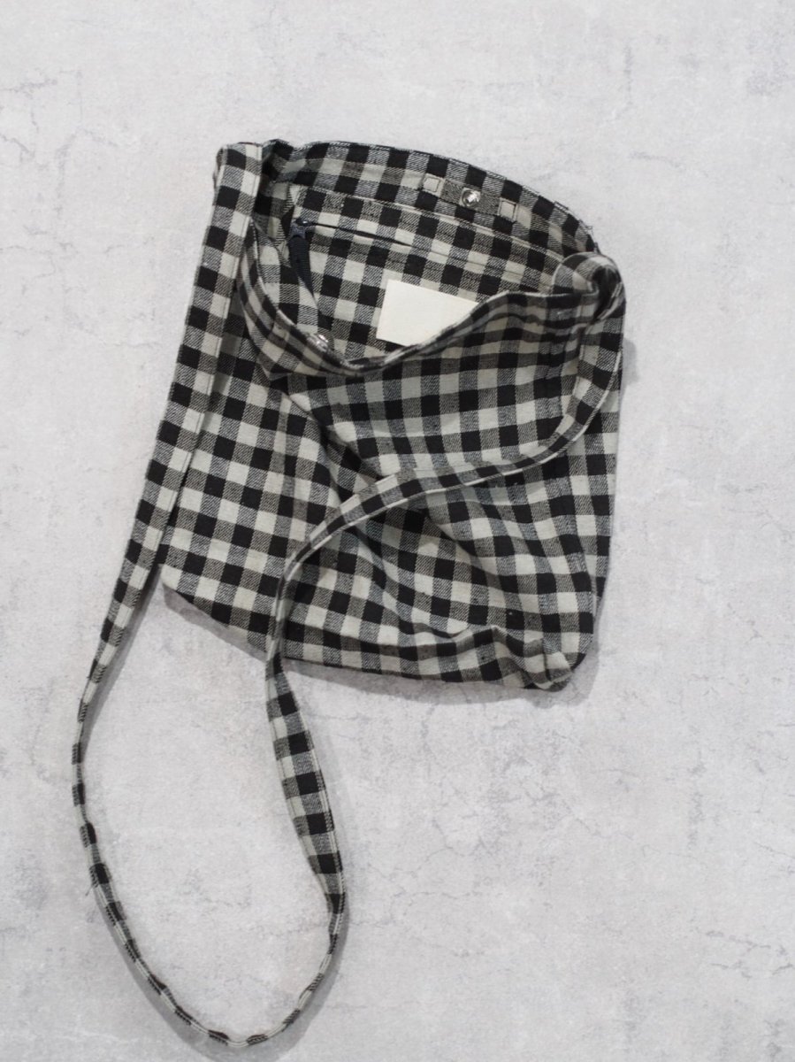 画像2: YOKO SAKAMOTO / RESEARCHER BAG - MEDIUM /  GINGHAM (2)