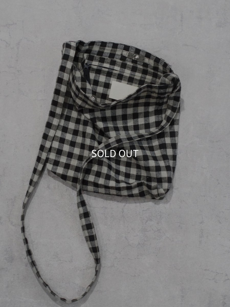 画像2: YOKO SAKAMOTO / RESEARCHER BAG - MEDIUM /  GINGHAM (2)