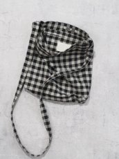 画像2: YOKO SAKAMOTO / RESEARCHER BAG - MEDIUM /  GINGHAM (2)