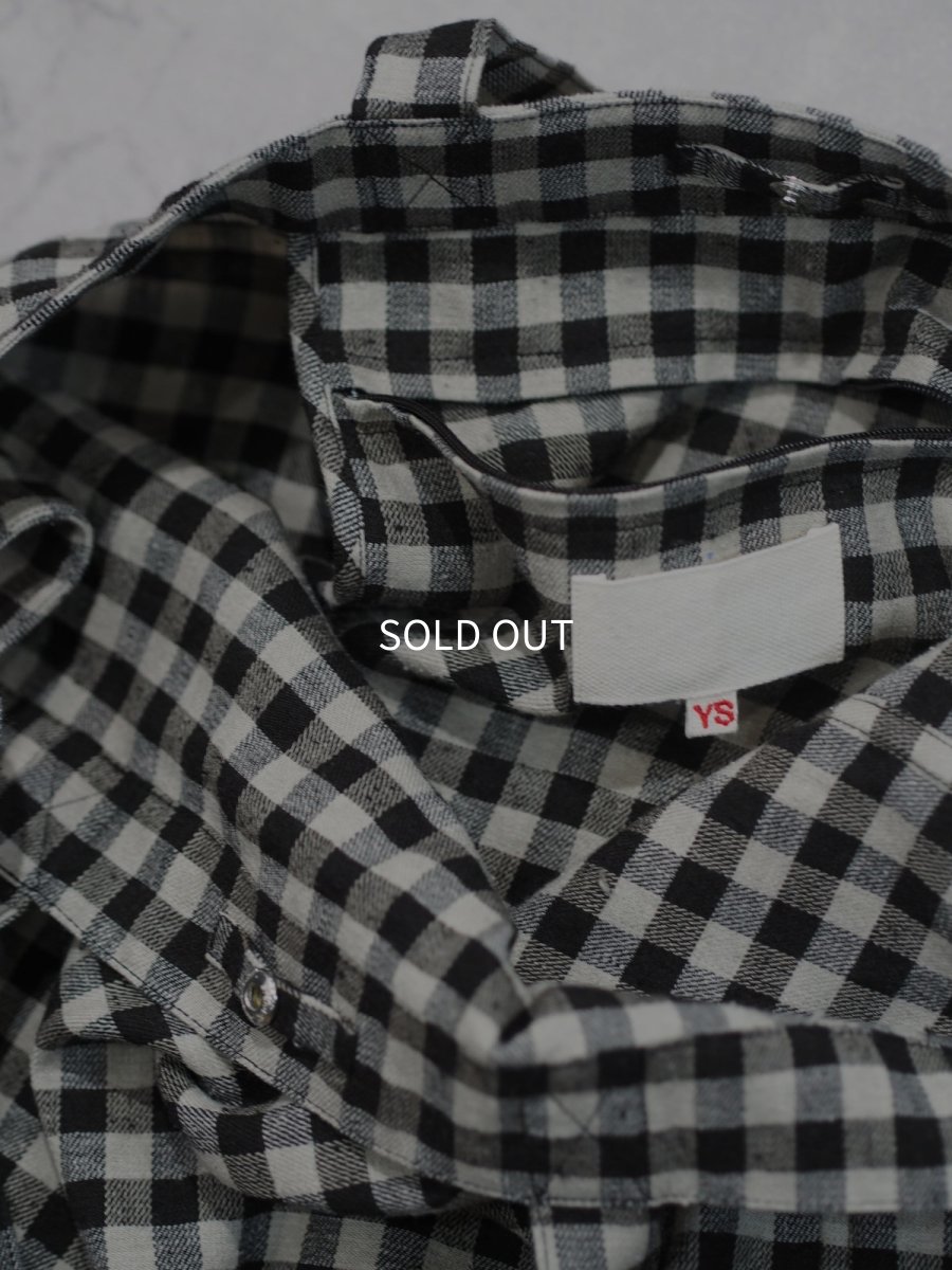 画像3: YOKO SAKAMOTO / RESEARCHER BAG - LARGE / GINGHAM　 (3)