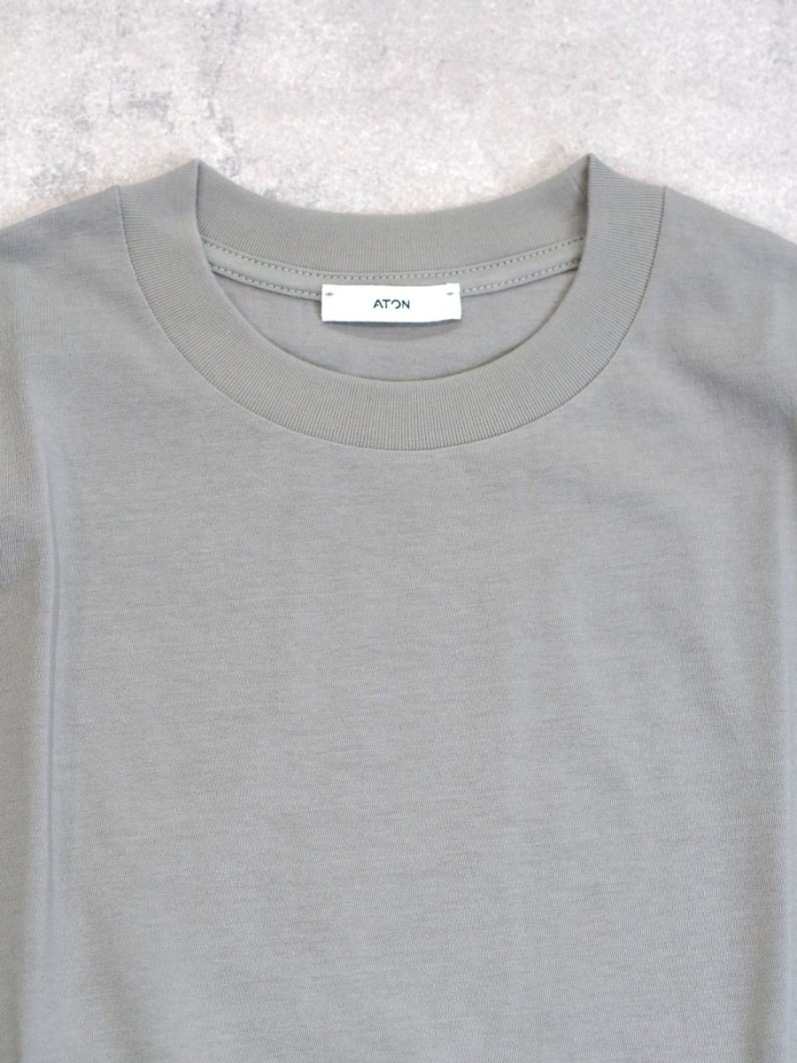 画像2: ATON  LOOSE FIT T-SHIRT / FRESCA PLATE (2)