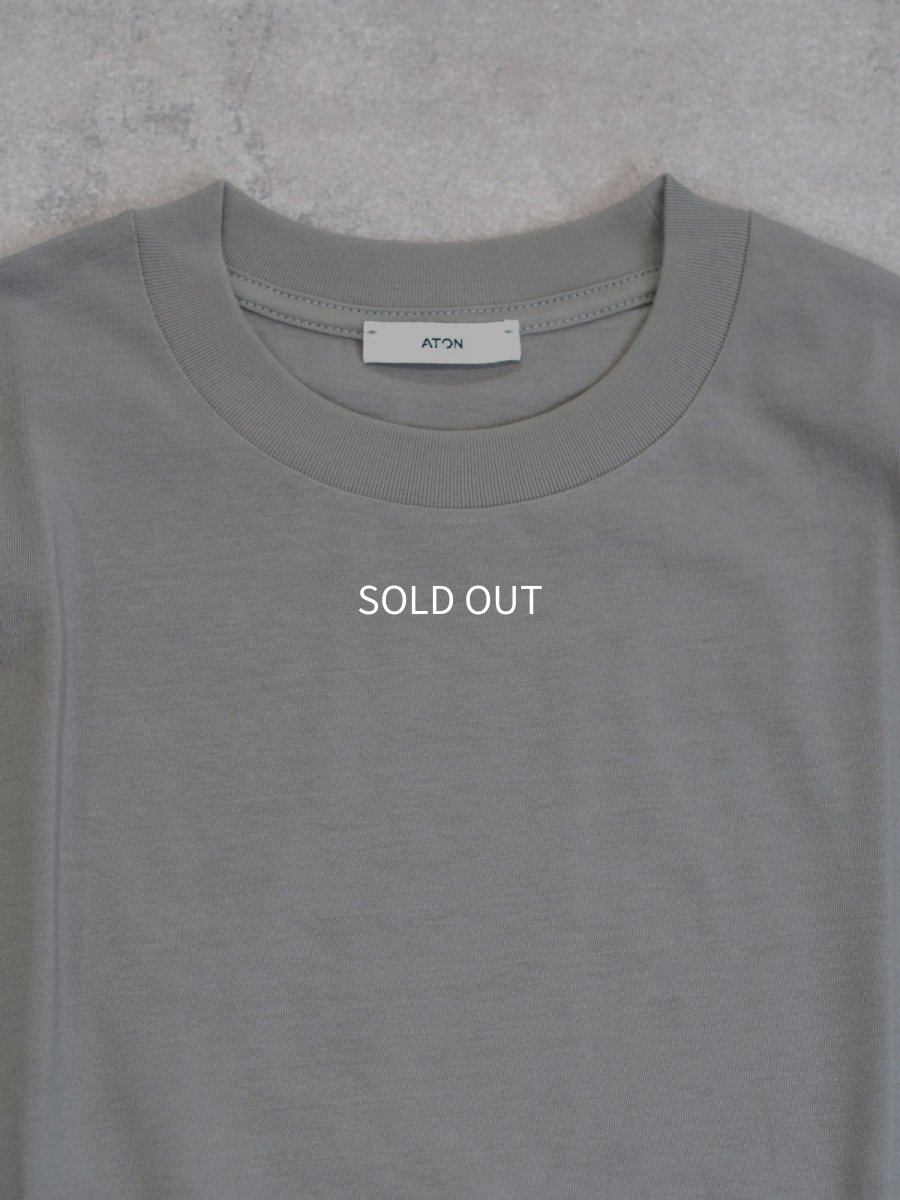 画像2: ATON  LOOSE FIT T-SHIRT / FRESCA PLATE (2)
