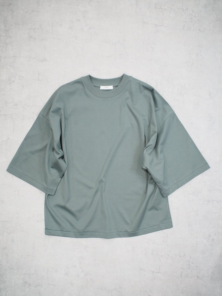 画像1: ATON WIDE SLEEVE T-SHIRT / SUVIN 60/2 (1)