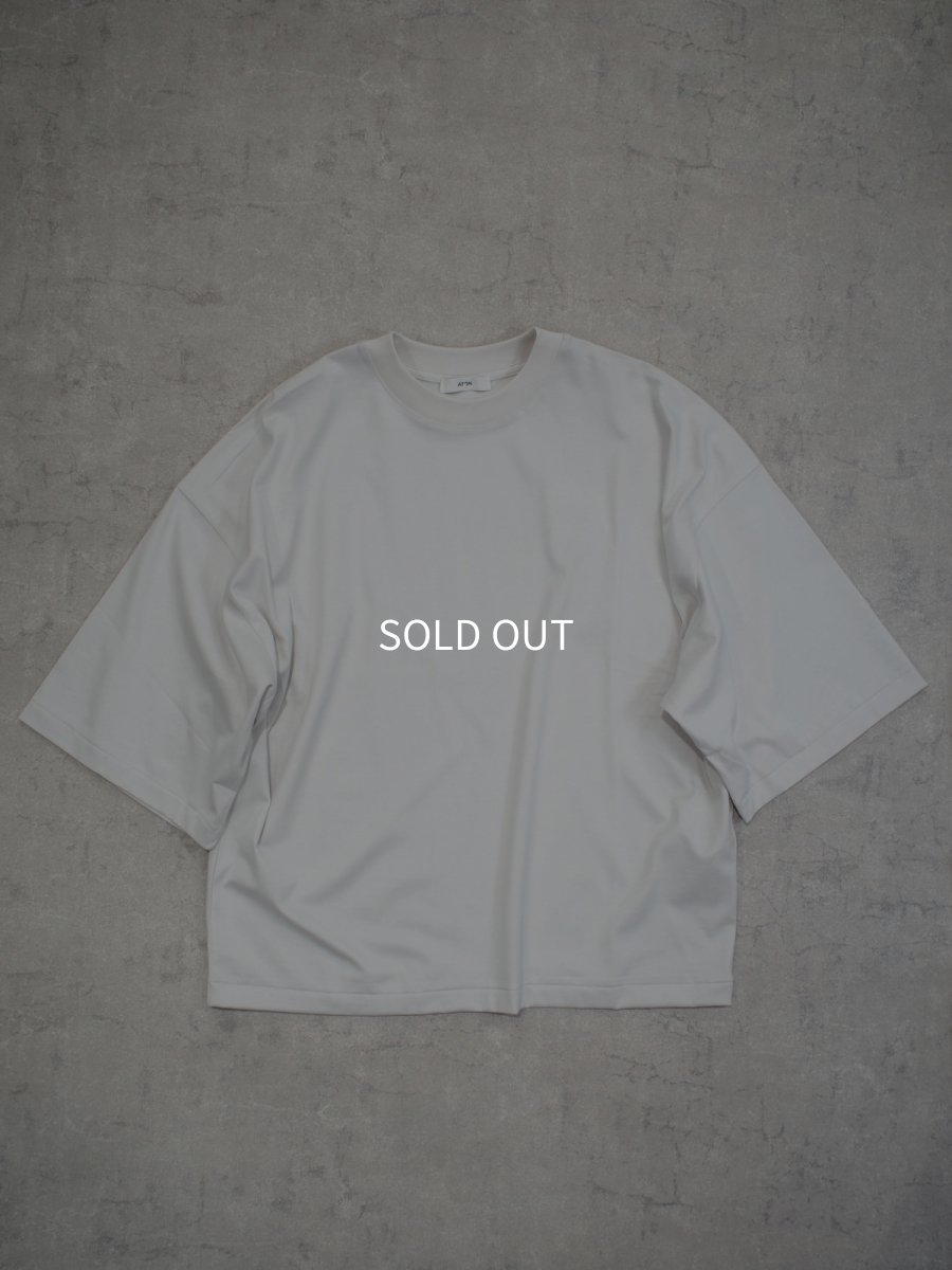 画像1: ATON WIDE SLEEVE T-SHIRT / SUVIN 60/2 (1)