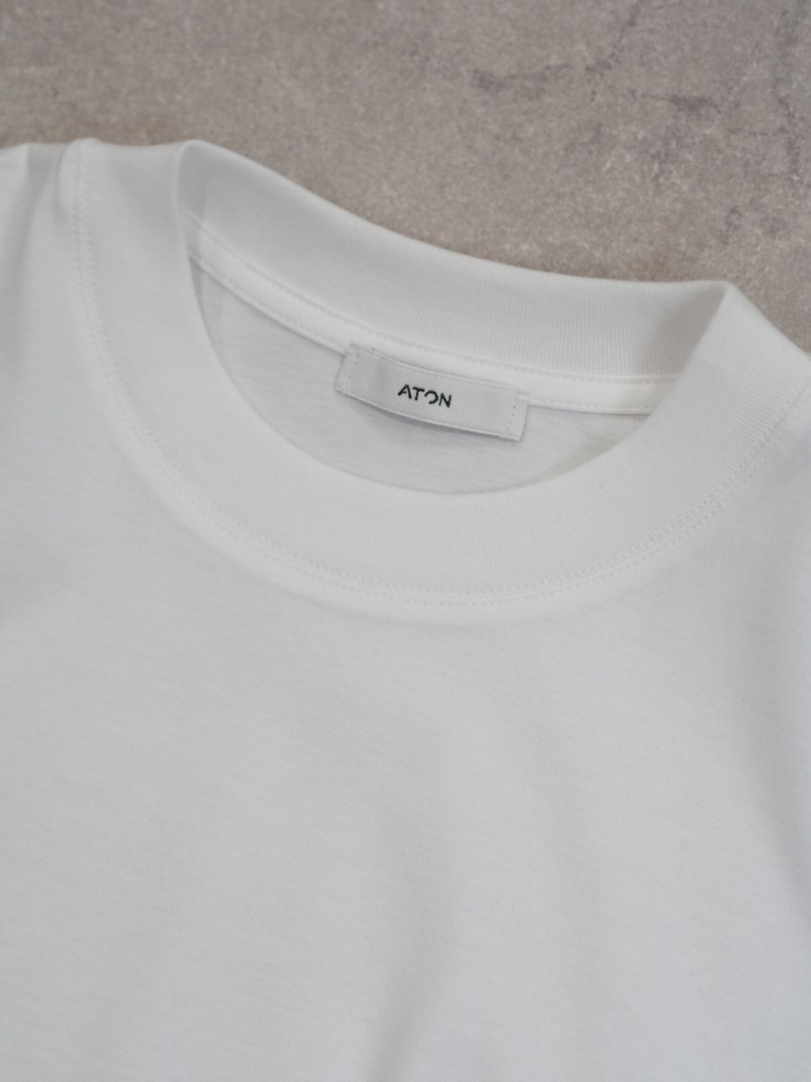 画像2: ATON WIDE SLEEVE T-SHIRT / SUVIN 60/2 (2)