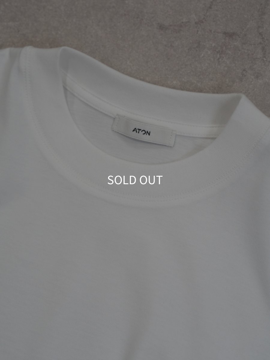 画像2: ATON WIDE SLEEVE T-SHIRT / SUVIN 60/2 (2)
