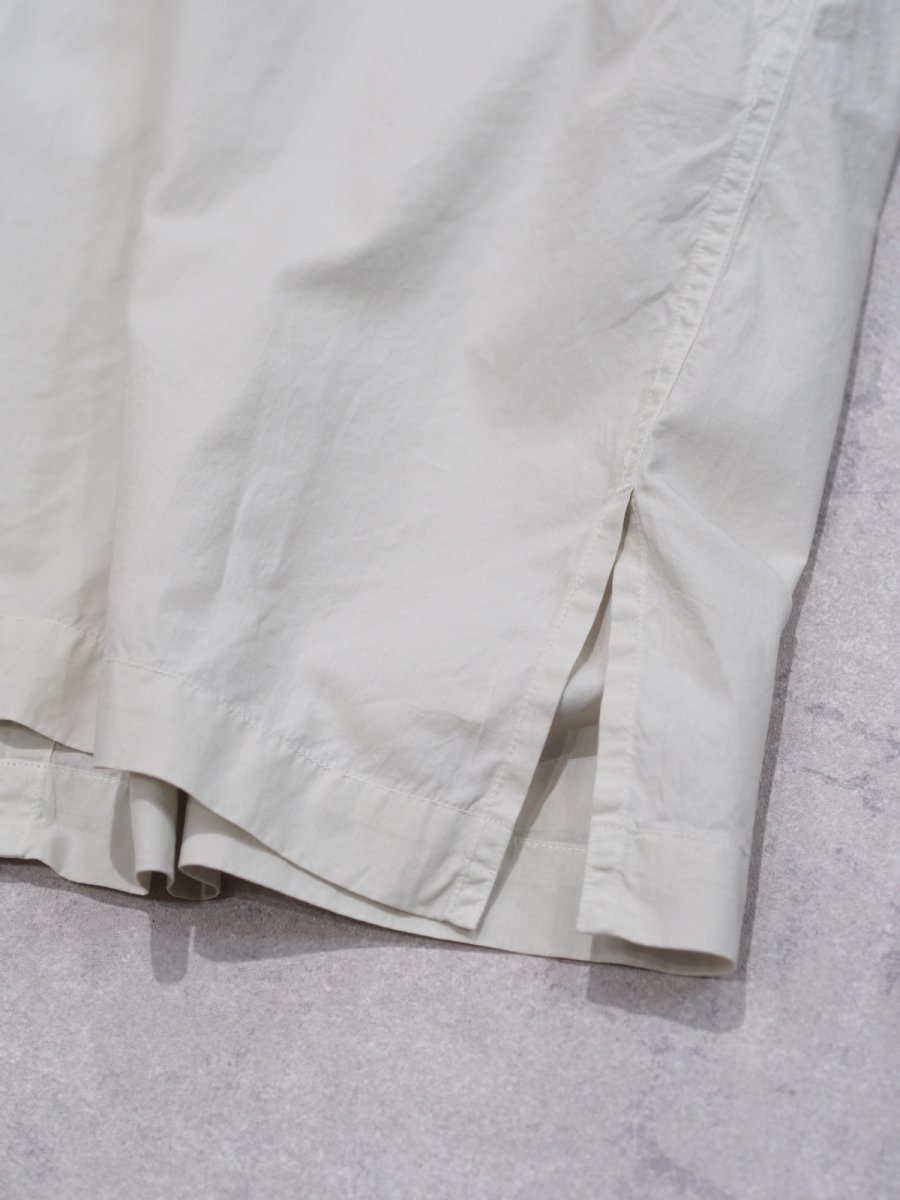 画像6: ATON / OVERSIZED HALF SLEEVE SHIRT / SHRINK COTTON LAWN (6)