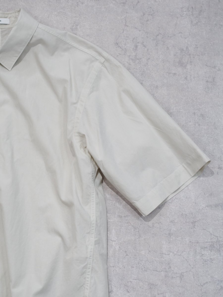 画像5: ATON / OVERSIZED HALF SLEEVE SHIRT / SHRINK COTTON LAWN (5)