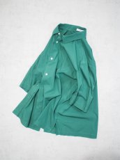 画像4: ATON / OVERSIZED HALF SLEEVE SHIRT / SHRINK COTTON LAWN (4)