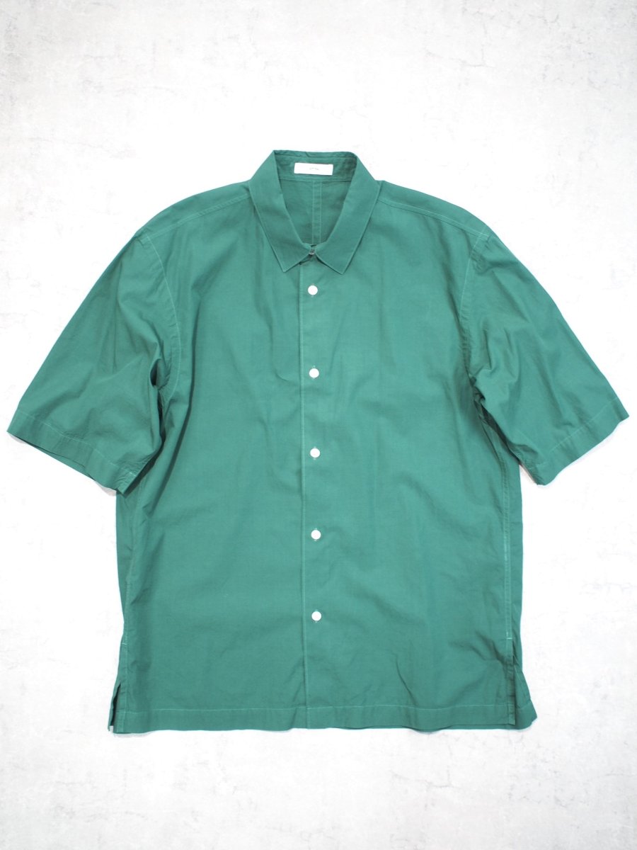 画像1: ATON / OVERSIZED HALF SLEEVE SHIRT / SHRINK COTTON LAWN (1)