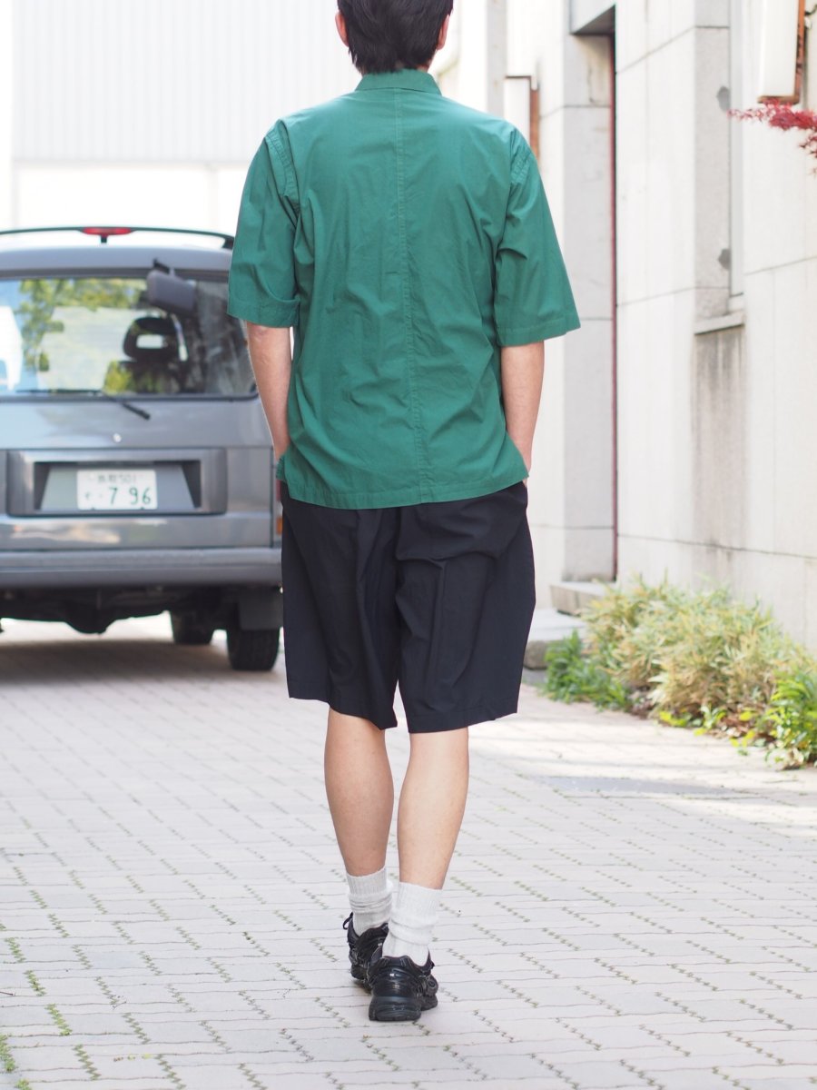 画像7: ATON / OVERSIZED HALF SLEEVE SHIRT / SHRINK COTTON LAWN (7)