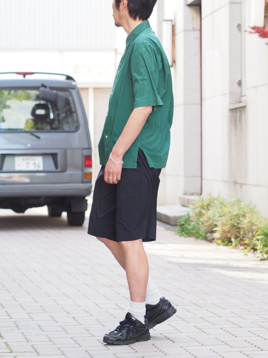 画像4: ATON / OVERSIZED HALF SLEEVE SHIRT / SHRINK COTTON LAWN (4)