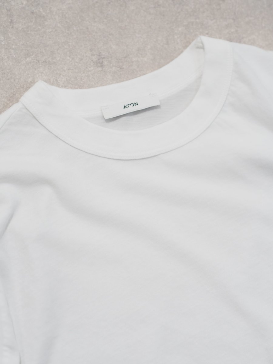画像2: ATON STANDARD T-SHIRT / FRESCA SINGLE JERSEY  (2)