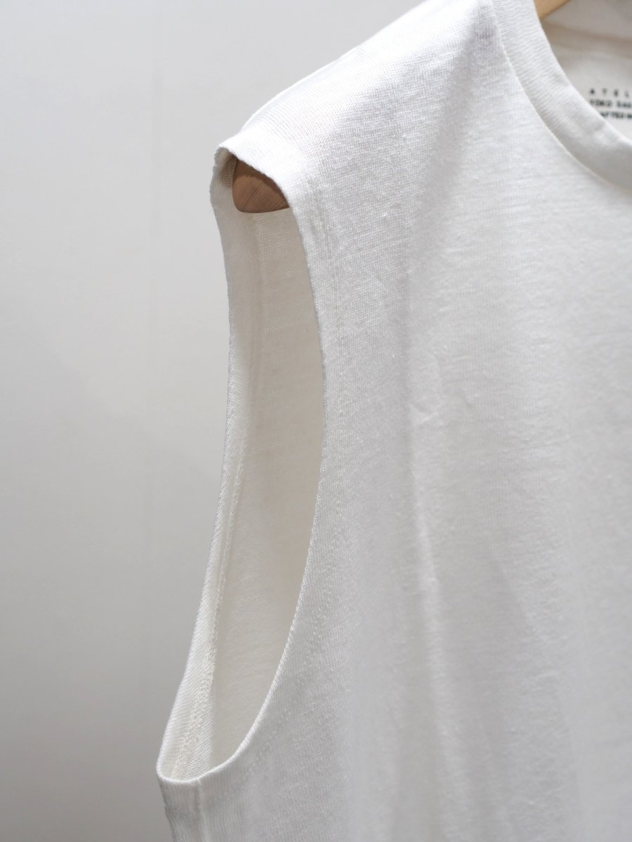 画像7: YOKO SAKAMOTO /  SLEEVELESS TOP / MAX HIGH COUNT HEMP JERSEY (7)