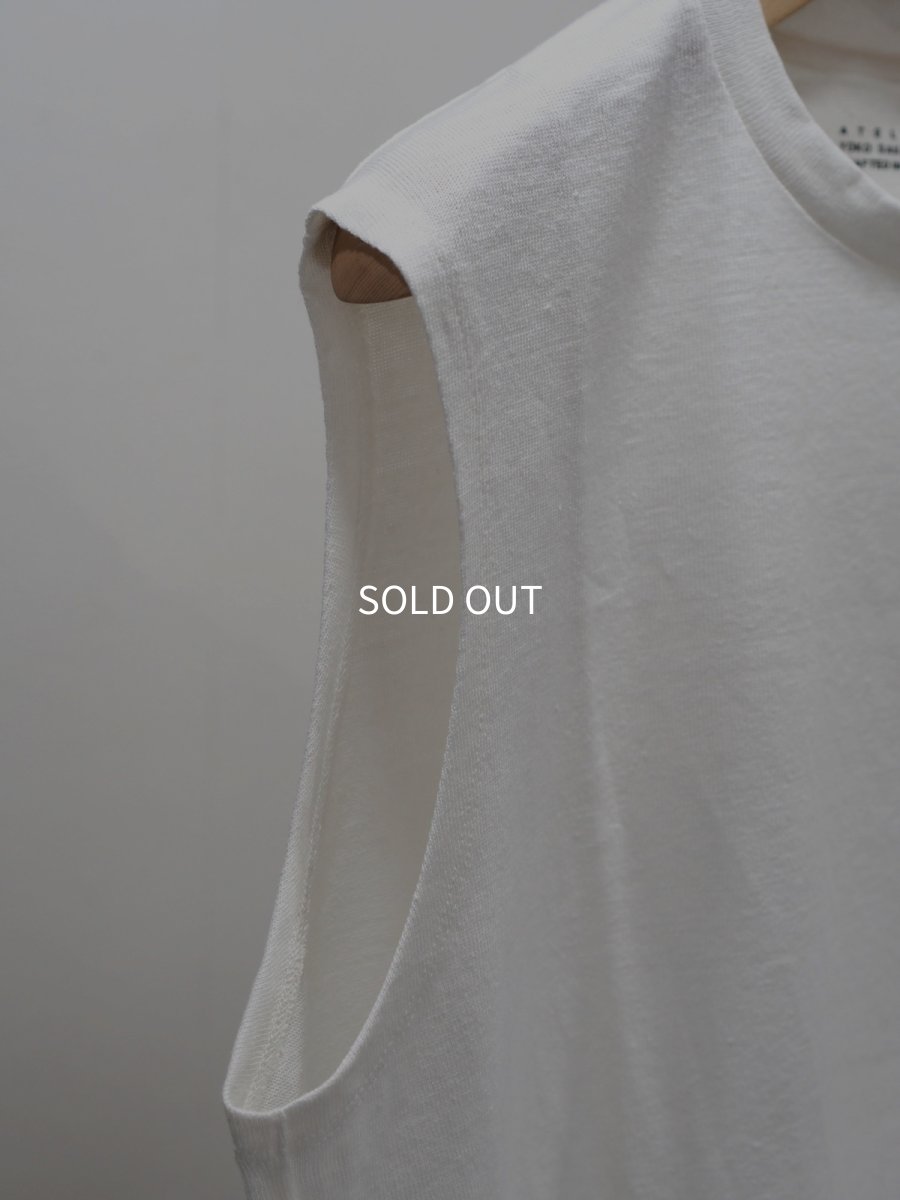 画像12: YOKO SAKAMOTO /  SLEEVELESS TOP / MAX HIGH COUNT HEMP JERSEY (12)