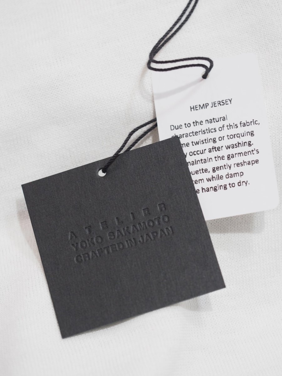 画像8: YOKO SAKAMOTO /  SLEEVELESS TOP / MAX HIGH COUNT HEMP JERSEY (8)