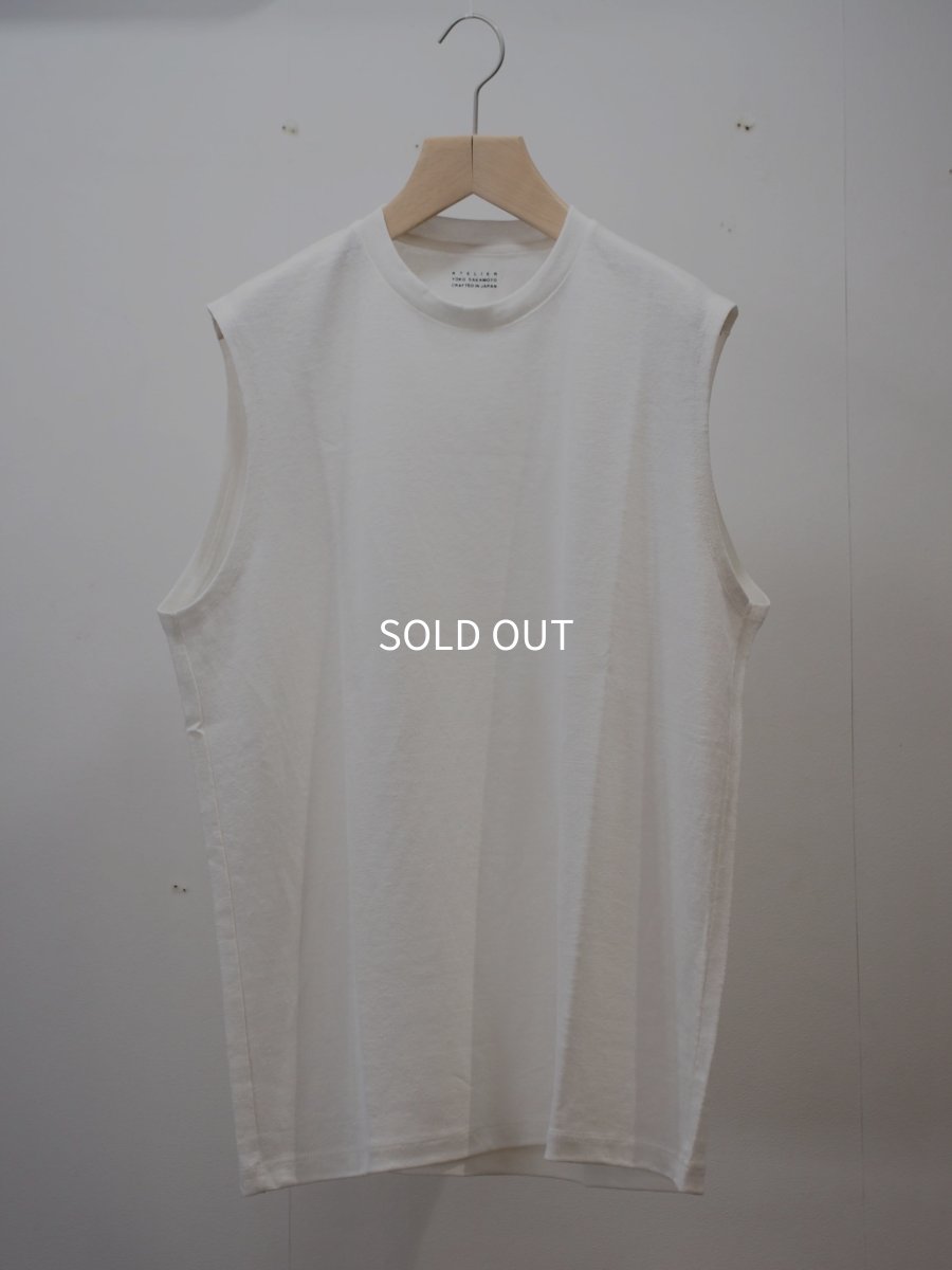 画像2: YOKO SAKAMOTO /  SLEEVELESS TOP / MAX HIGH COUNT HEMP JERSEY (2)