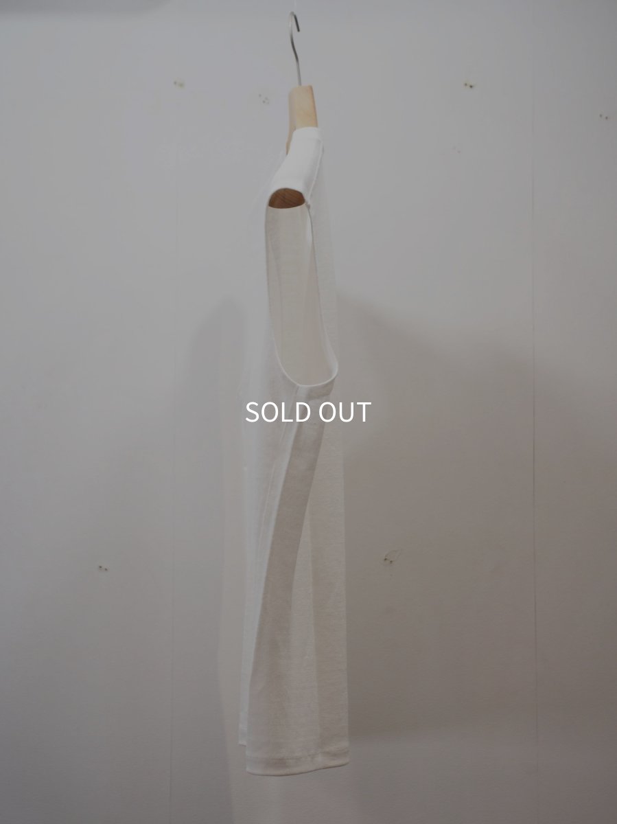 画像8: YOKO SAKAMOTO /  SLEEVELESS TOP / MAX HIGH COUNT HEMP JERSEY (8)