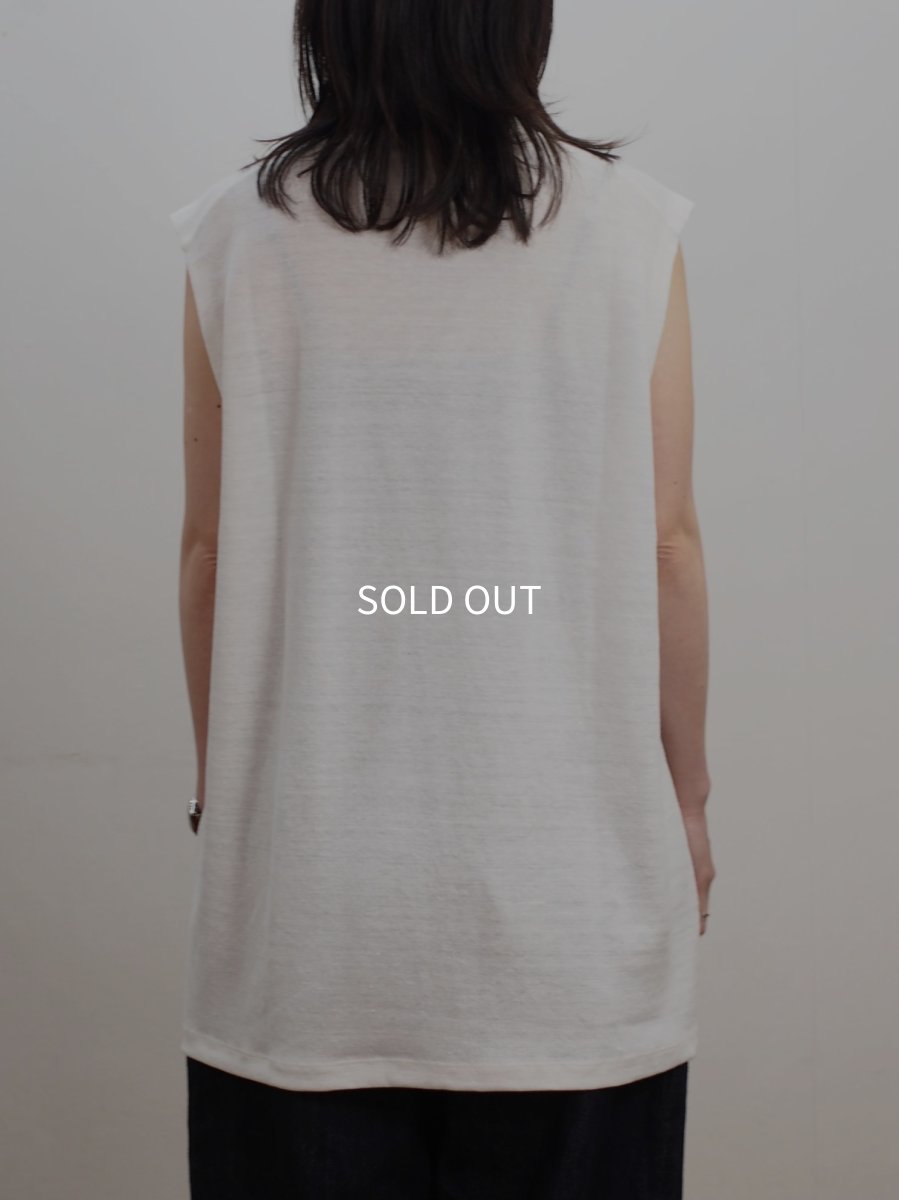 画像7: YOKO SAKAMOTO /  SLEEVELESS TOP / MAX HIGH COUNT HEMP JERSEY (7)