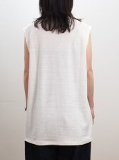 画像7: YOKO SAKAMOTO /  SLEEVELESS TOP / MAX HIGH COUNT HEMP JERSEY (7)
