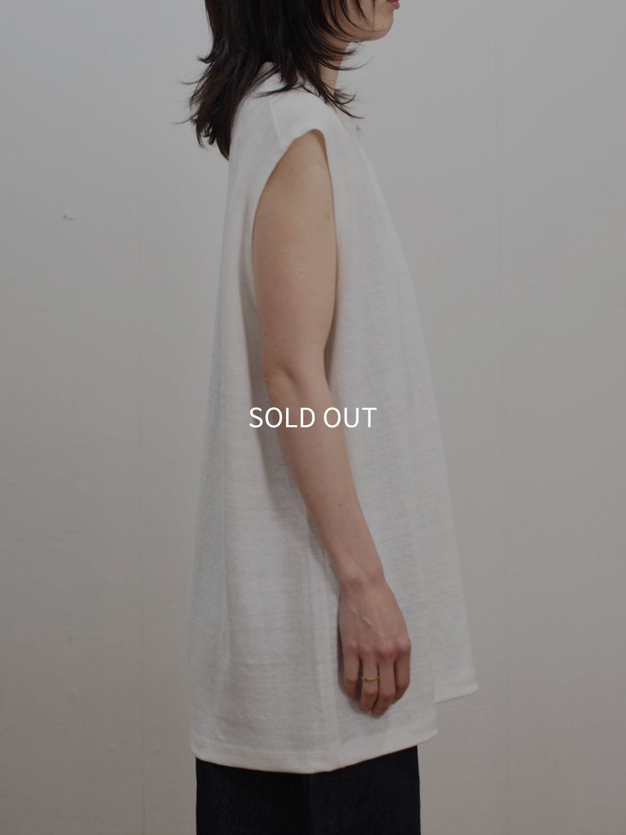 画像5: YOKO SAKAMOTO /  SLEEVELESS TOP / MAX HIGH COUNT HEMP JERSEY (5)