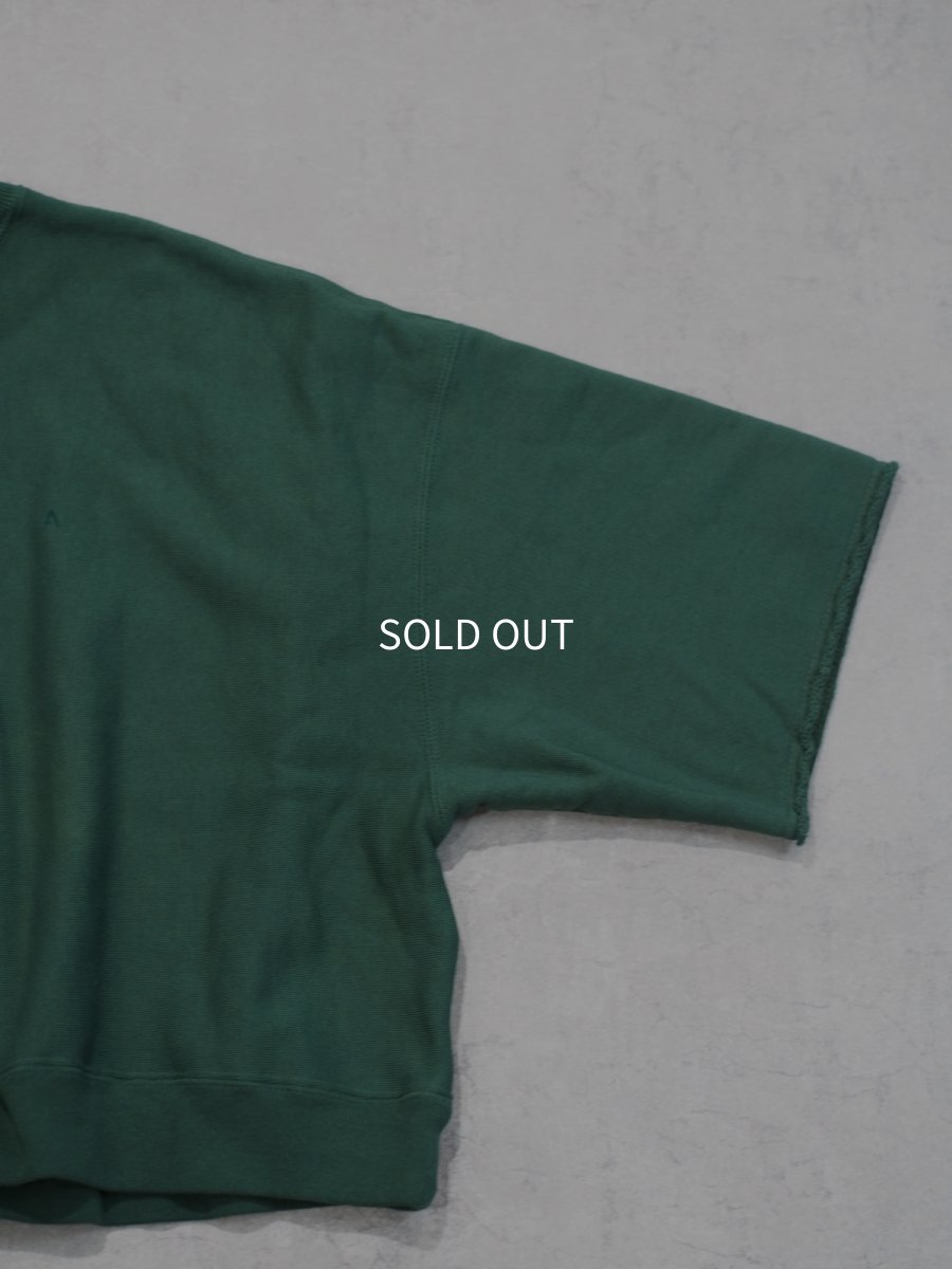 画像8: ATON OVERSIZED HALF SLEEVE SWEAT / NATURAL DYED URAKE (8)