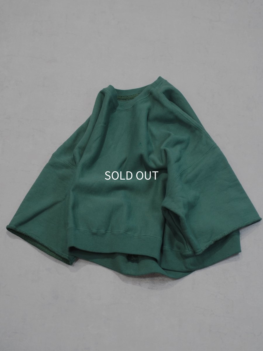 画像6: ATON OVERSIZED HALF SLEEVE SWEAT / NATURAL DYED URAKE (6)