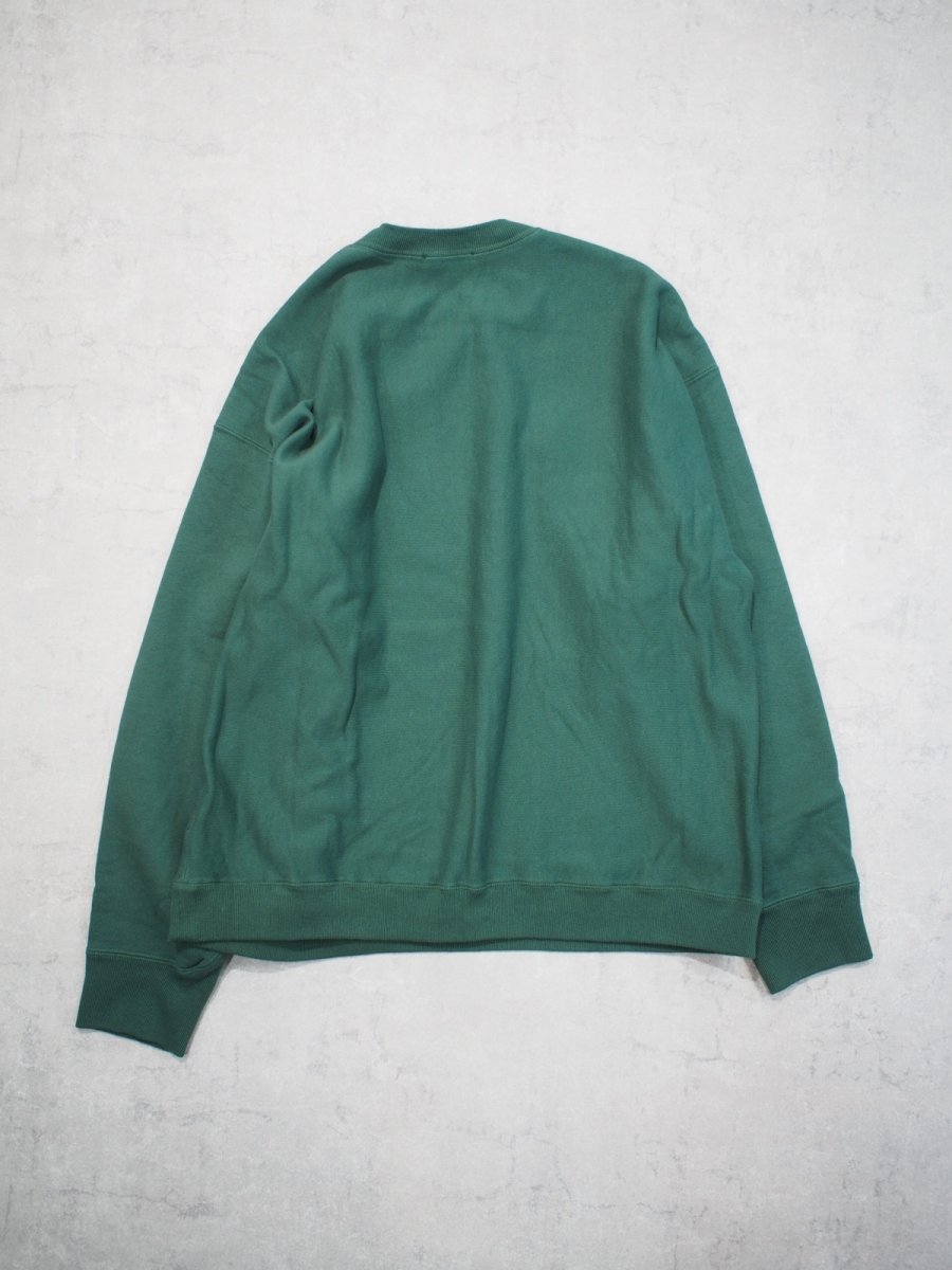 画像2: ATON OVERSIZED SWEAT SHIRT / NATURAL DYED URAKE (2)