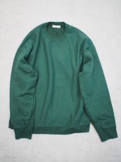 画像1: ATON OVERSIZED SWEAT SHIRT / NATURAL DYED URAKE (1)