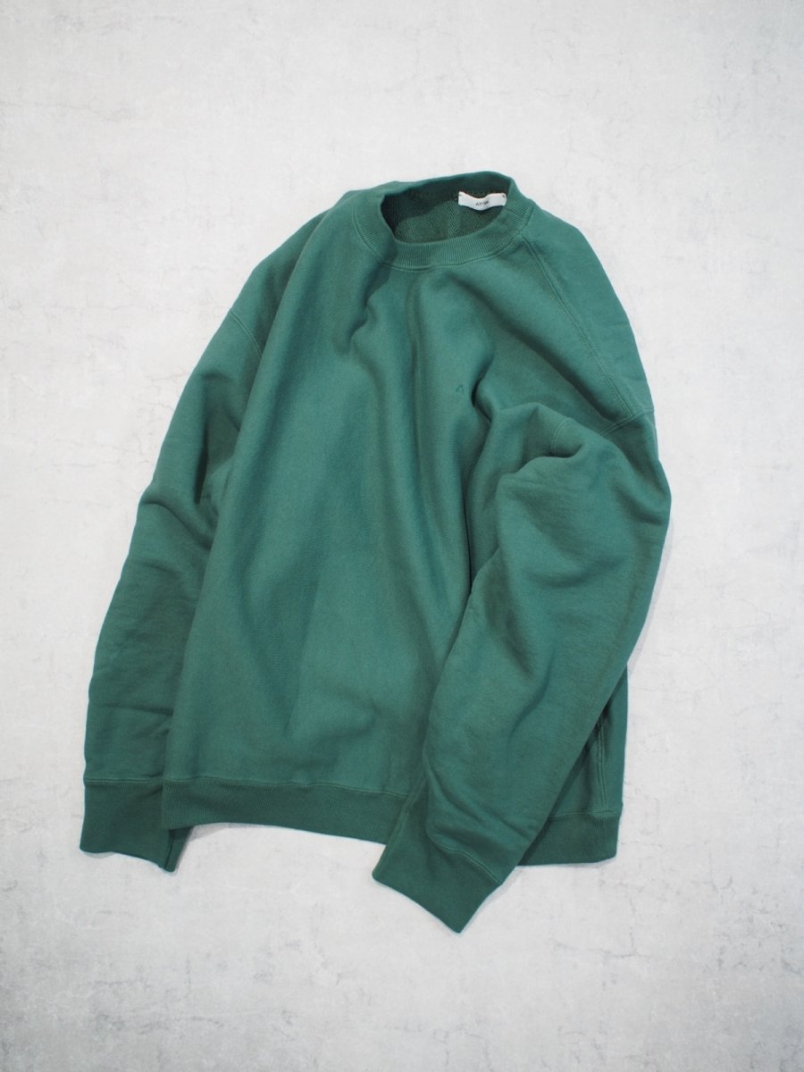 画像3: ATON OVERSIZED SWEAT SHIRT / NATURAL DYED URAKE (3)