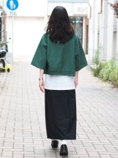 画像12: ATON OVERSIZED HALF SLEEVE SWEAT / NATURAL DYED URAKE (12)
