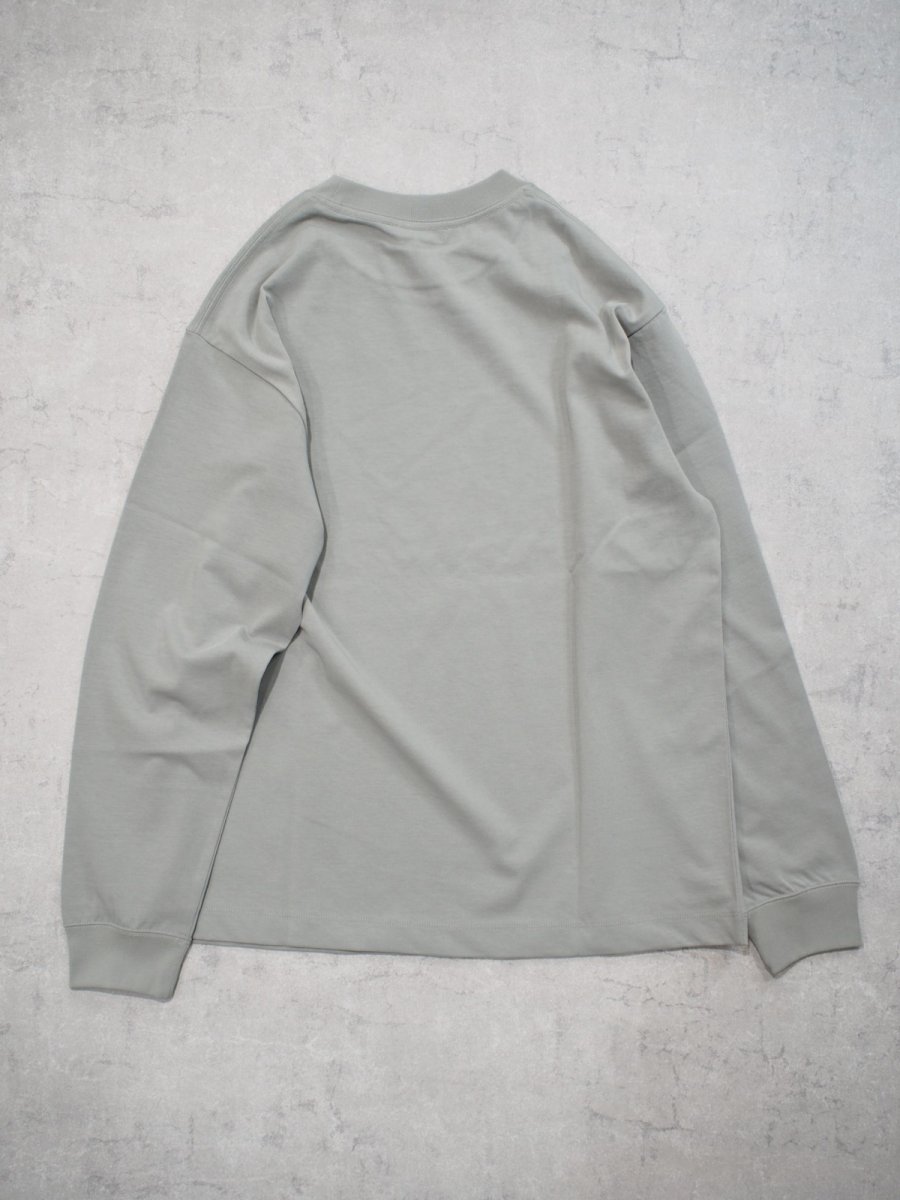 画像4: ATON  / LOOSE FIT LONG SLEEVE T-SHIRT / FRESCA PLATE (4)