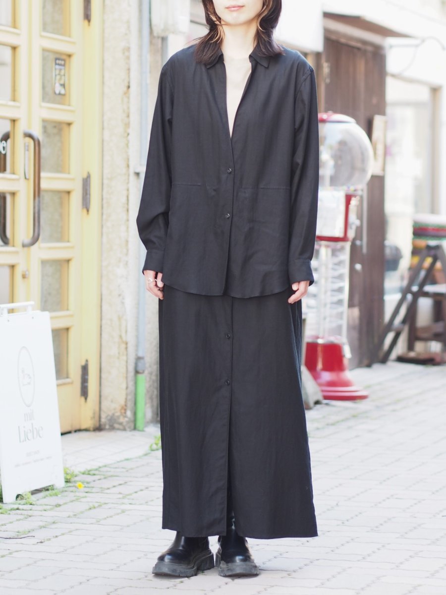 画像3:  YOKO SAKAMOTO  / TWO PIECE SHIRT DRESS /  RAYON × COTTON VIYELLA (3)