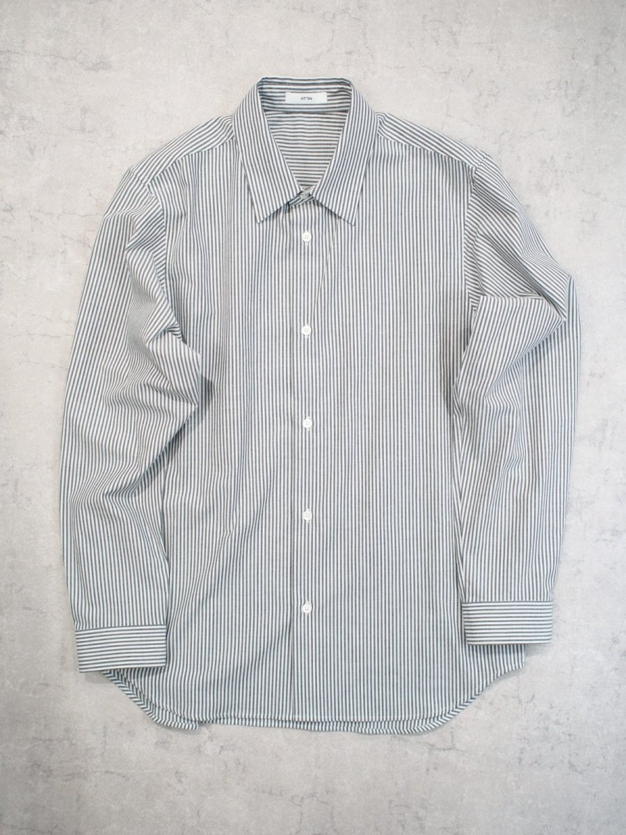 画像1: ATON / STANDARD SHIRT / WASHER BROAD (1)