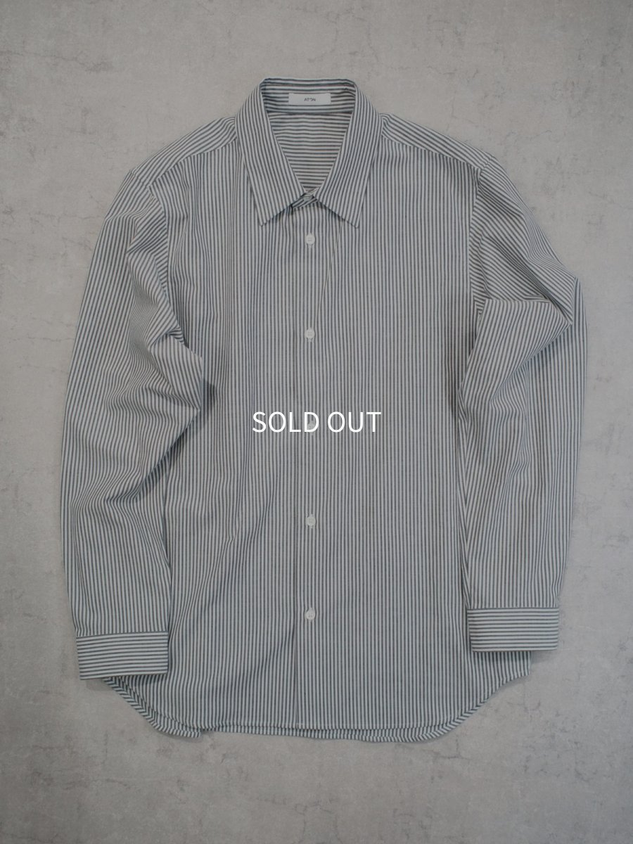 画像1: ATON / STANDARD SHIRT / WASHER BROAD (1)