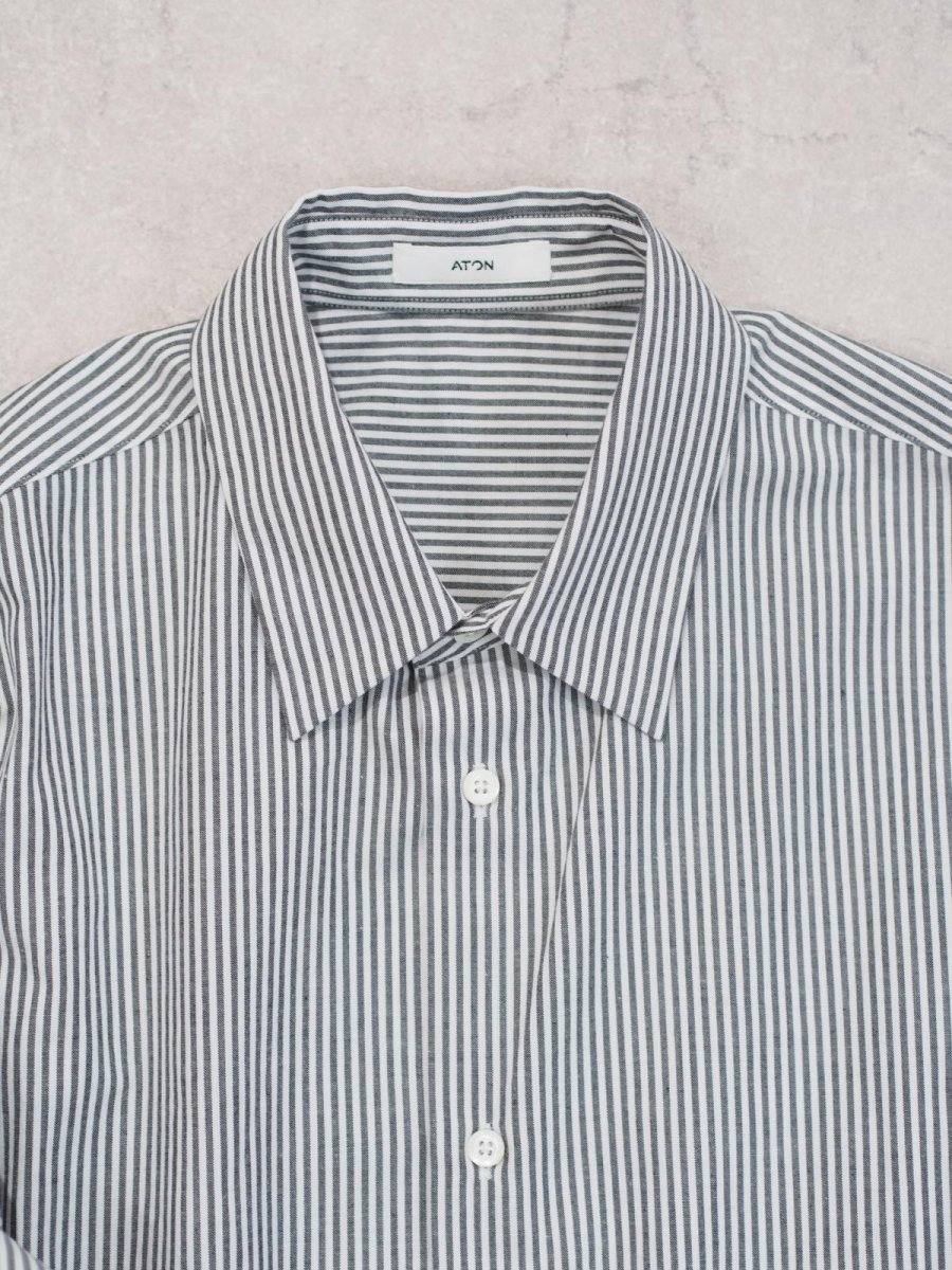 画像2: ATON / STANDARD SHIRT / WASHER BROAD (2)