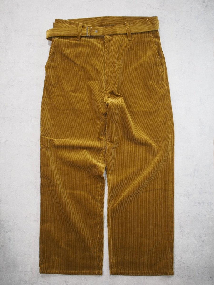 画像1: YOKO SAKAMOTO /  BELTED TROUSERS / CORDUROY (1)