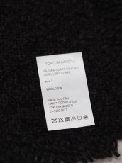 画像5: YOKO SAKAMOTO / WOOL LONG SCARF / BLACK (5)
