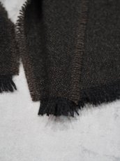 画像4: YOKO SAKAMOTO / WOOL LONG SCARF / BROWN (4)